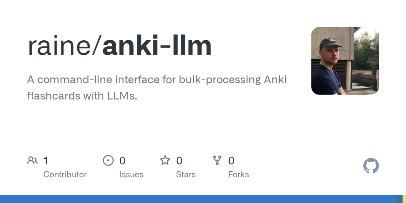 show hn ankillm bulk process and generate anki flashcards with llms