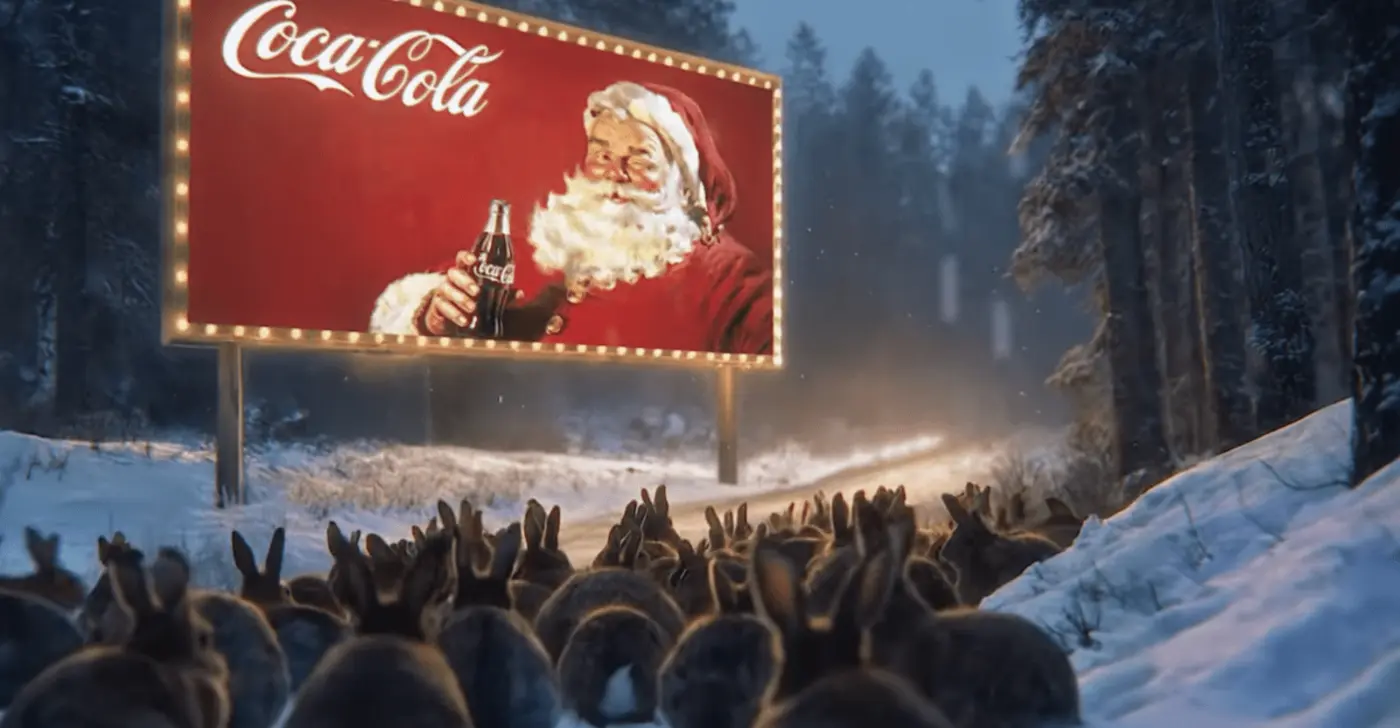 cocacolax27s new ai holiday ad is a sloppy eyesore