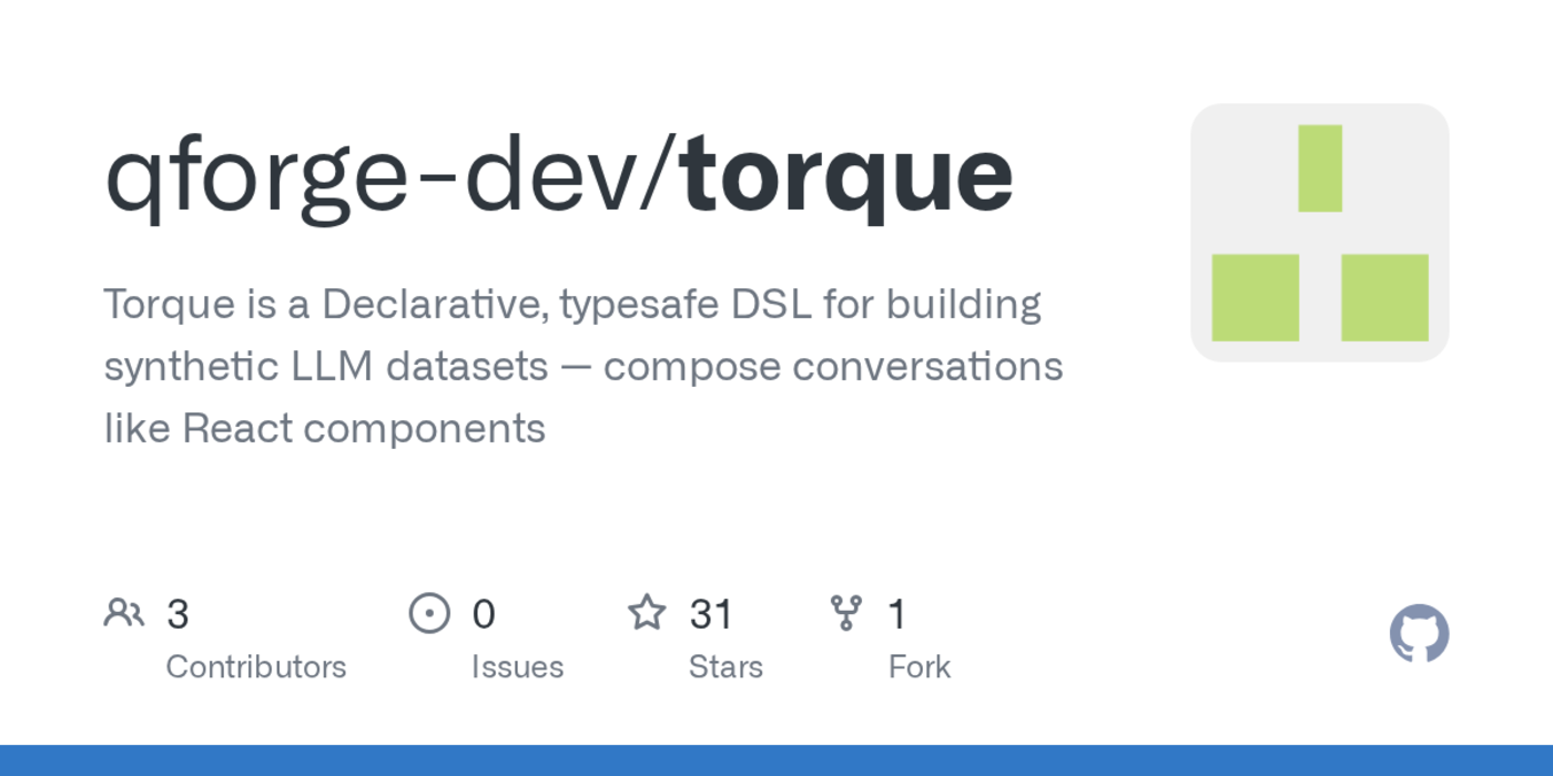show hn reactlike declarative dsl for building synthetic llm datasets