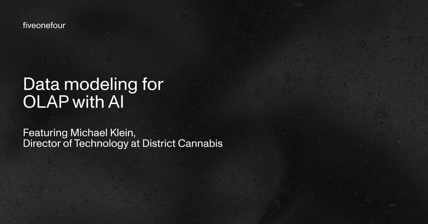ai meets olap modeling cannabis data with clickhouse and moosestack