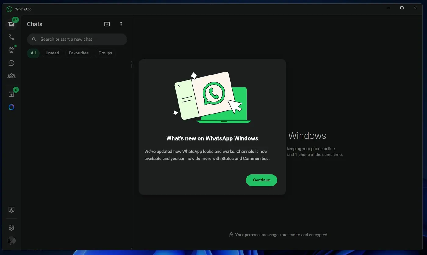 meta replaces whatsapp for windows with web wrapper that uses 1 gb ram when idle