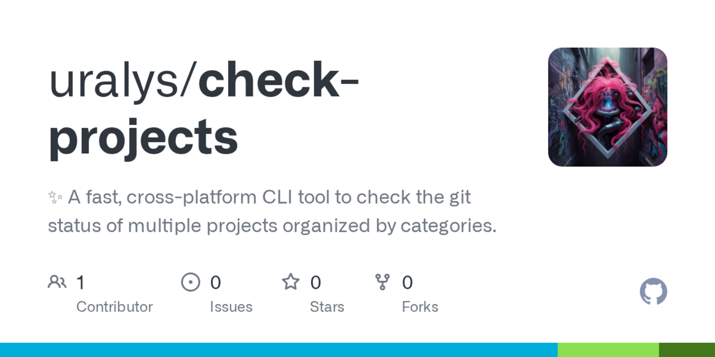 cli tool to check the git status of multiple projects