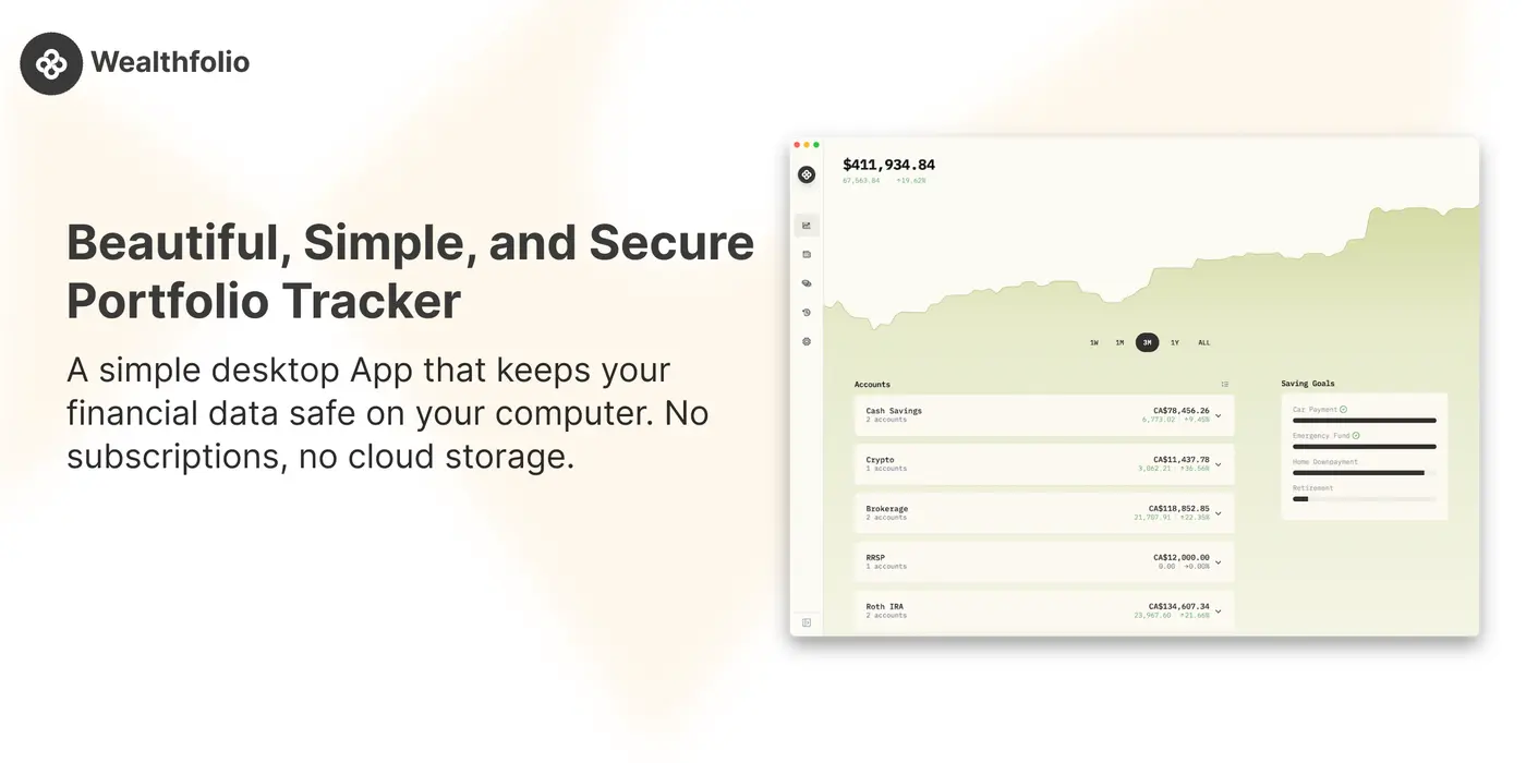 show hn wealthfolio 20 open source investment tracker now mobile and docker