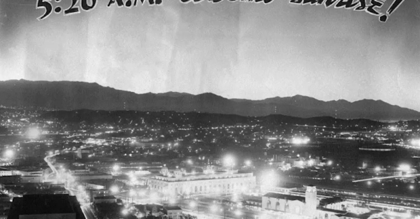 how the atomic tests looked like from los angeles