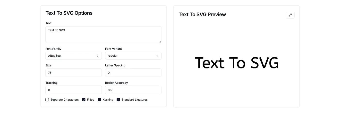 show hn text to svg path online free svg converter for fonts