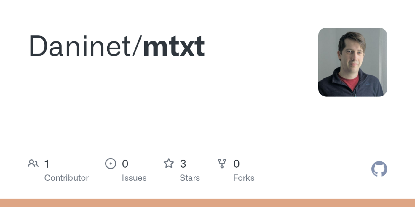 show hn mtxt music text format