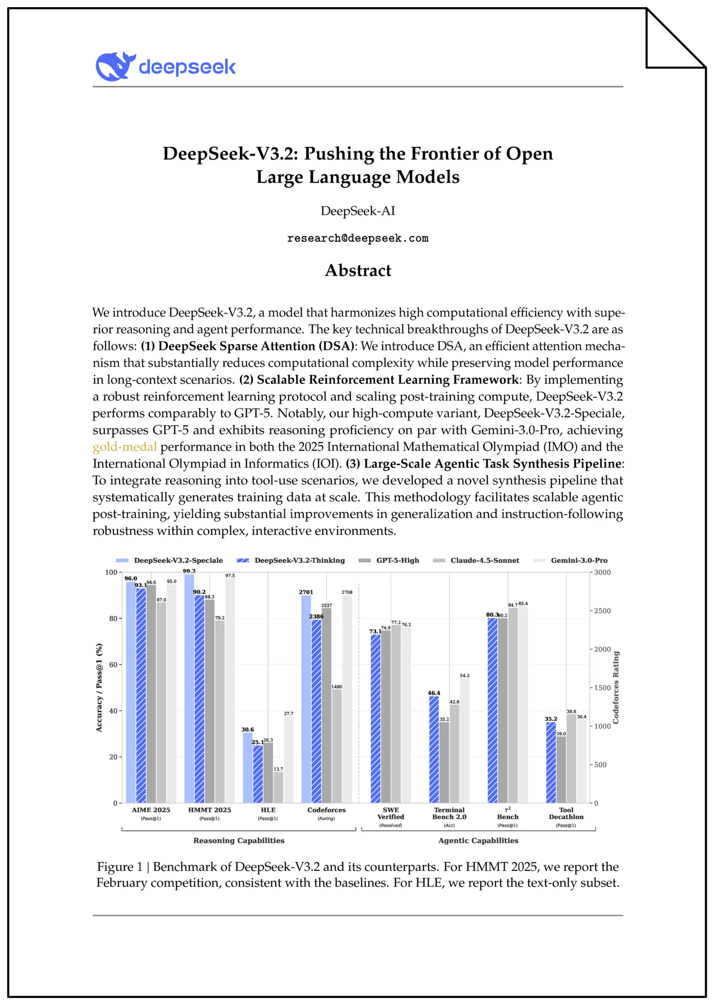 deepseekv32 pushing the frontier of open large language models pdf