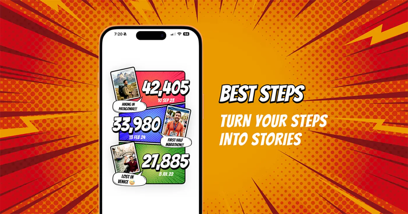show hn we built a simple app to share step counts with photos and notes