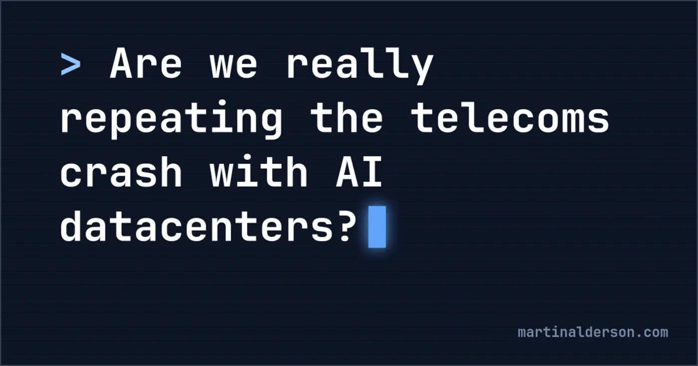 are we repeating the telecoms crash with ai datacenters