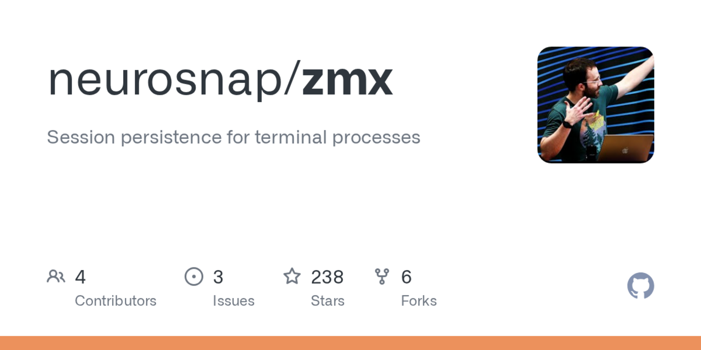 zmx session persistence for terminal processes