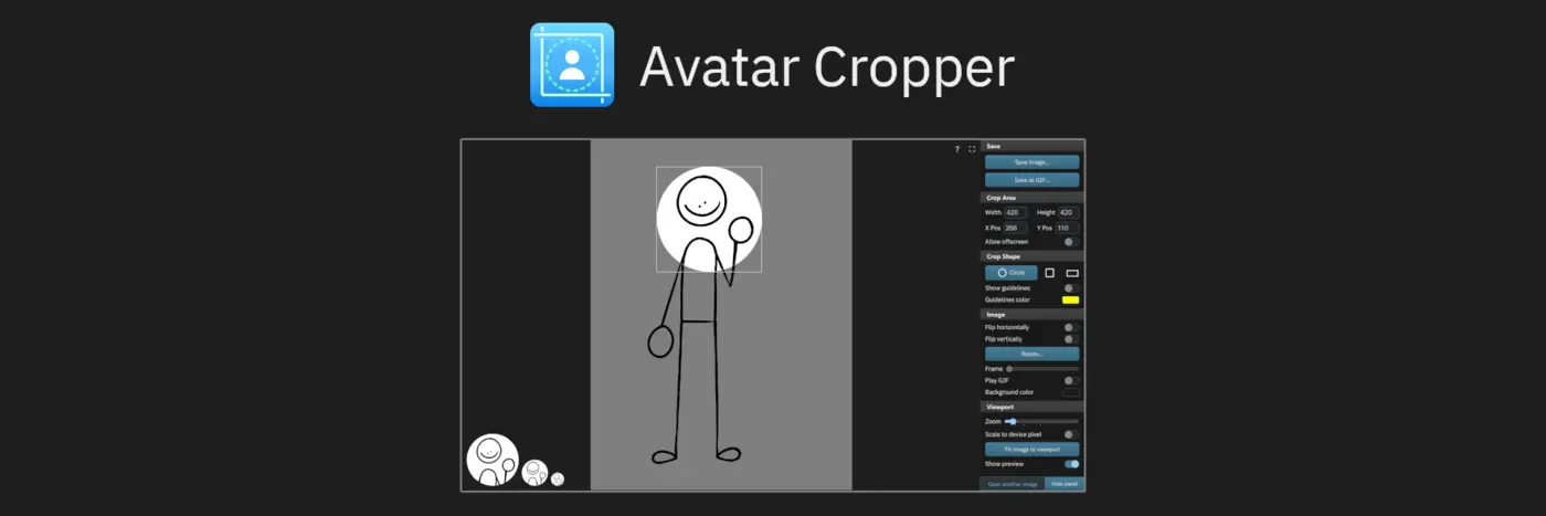 show hn avatar cropper quickly crop avatar for discord x etc
