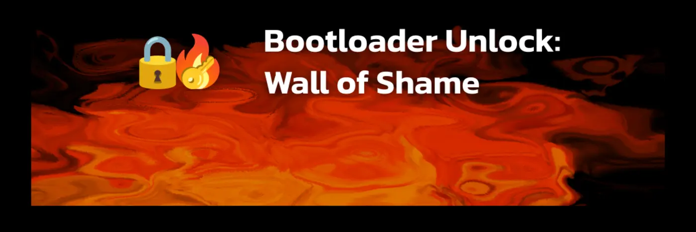 bootloader unlock wall of shame
