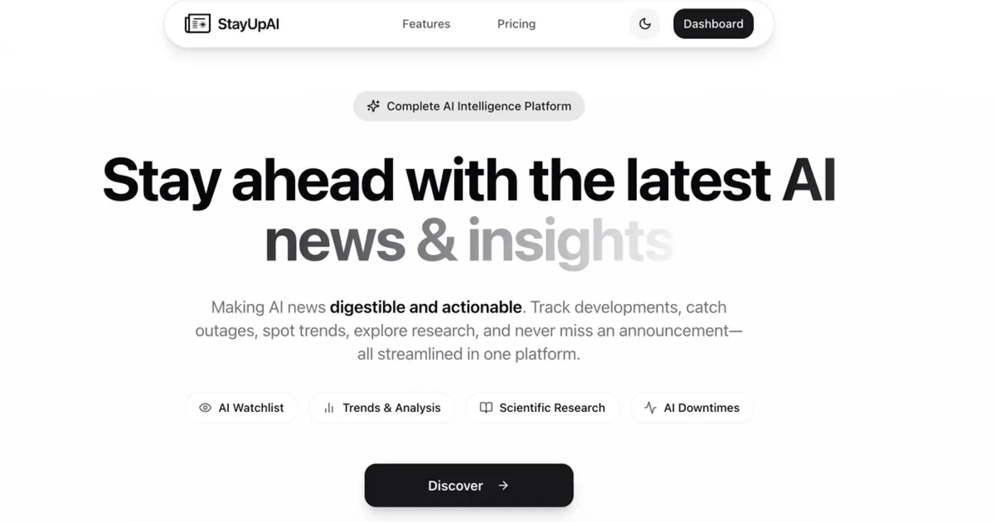 stayupai centralized ai monitoring for teams pivot to b2b