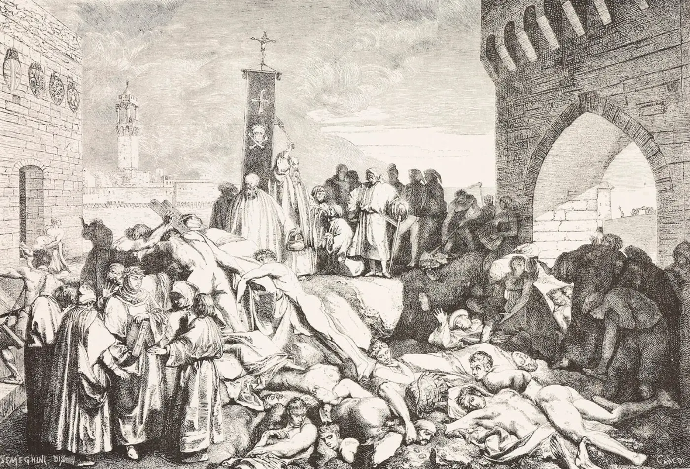 an overlooked eruption may have sparked the black death