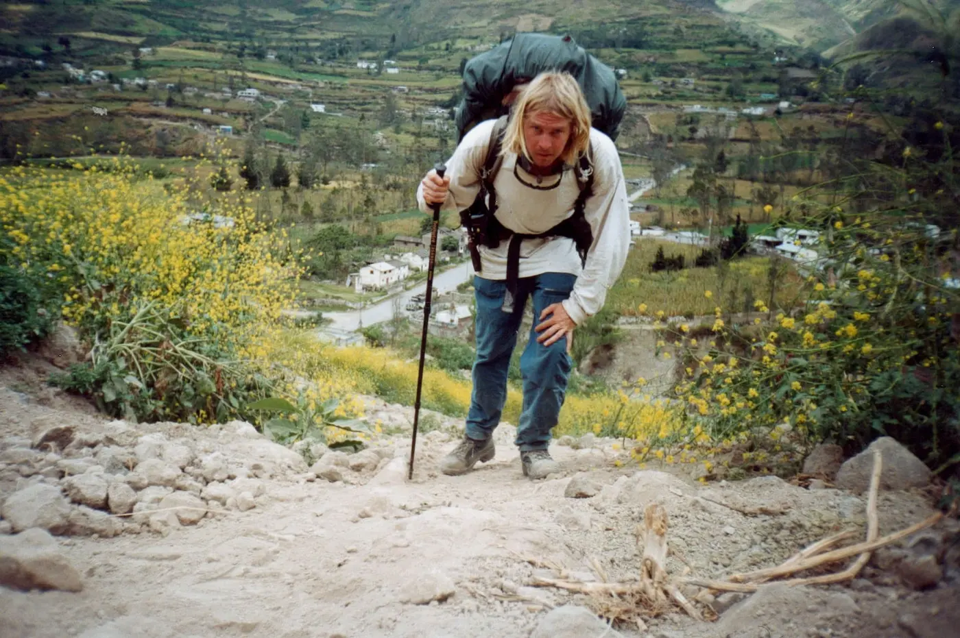 he set out to walk around the world after 27 years his quest is nearly over