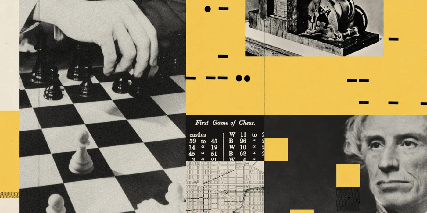 in 1844 chess was online