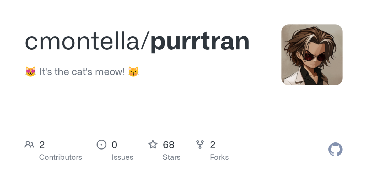 purrtran a programming language for cat people