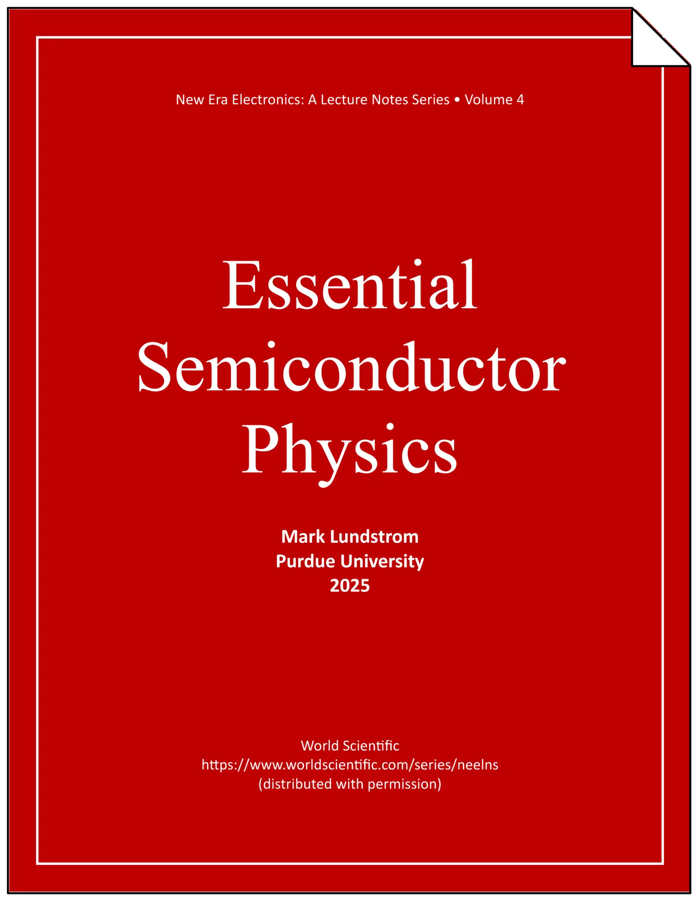 essential semiconductor physicsmark lundstrom purdue university pdf