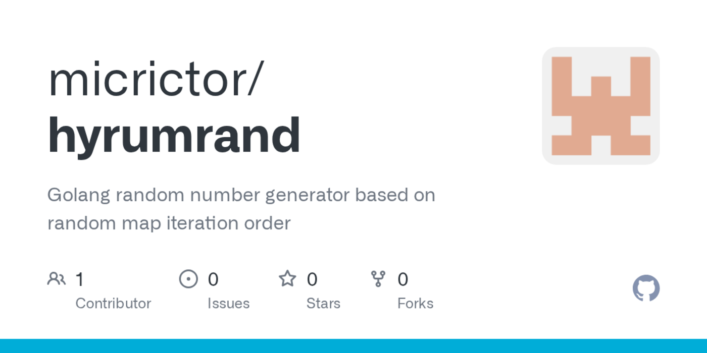 hyrumrand golang random number generator based on random map iteration order