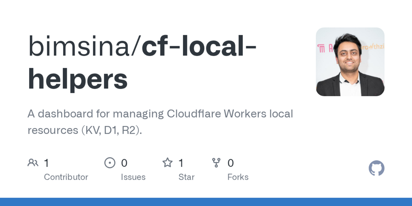 show hn cf local helpers dashboard for cloudflare workers local dev
