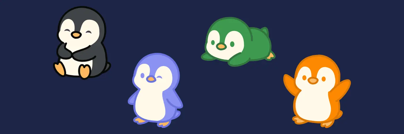 show hn 999 penguins