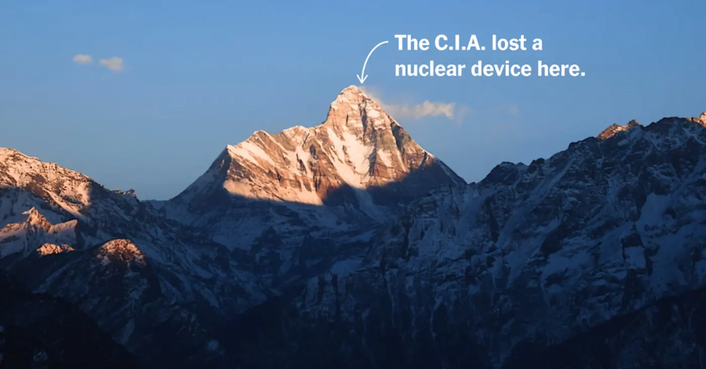 how did the cia lose a nuclear device in the himalayas