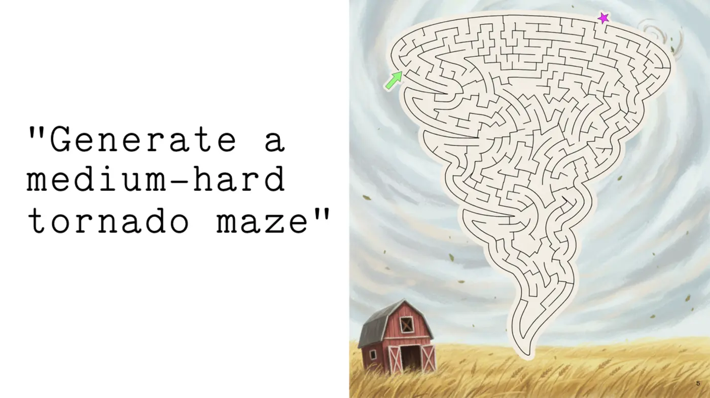 generating custom mazes with ai