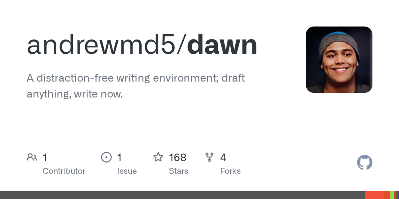 dawn a distractionfree cli writing env with live markdown rendering
