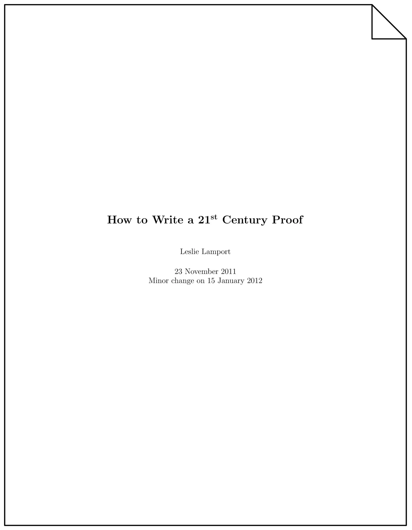 how to write a 21st century proof 2011 pdf