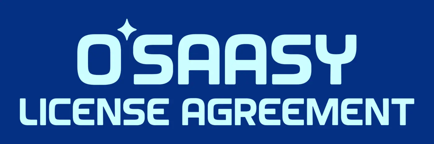 ox27saasy license agreement