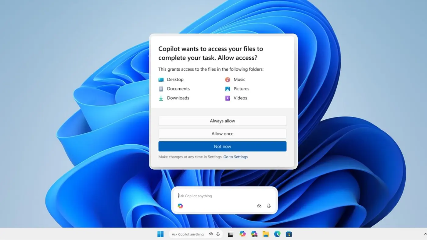 windows 11 will ask consent before sharing personal files with ai after outrage