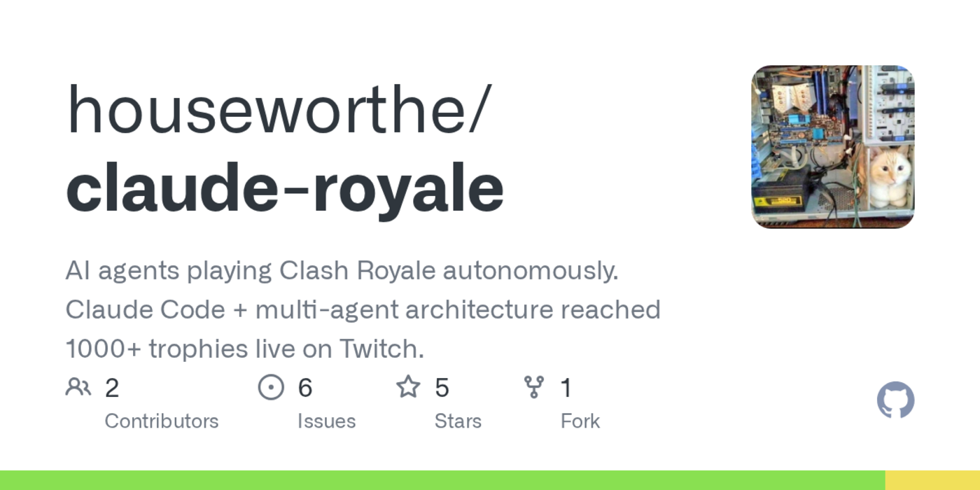 claude royale a harness for ai agents to play clash royale