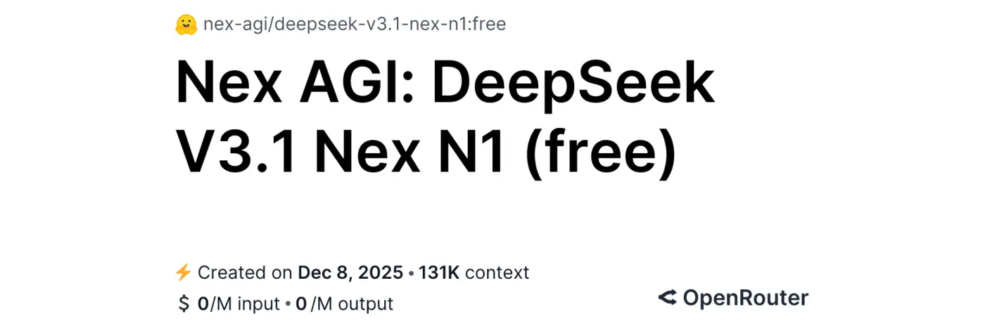 deepseek v31 nex n1