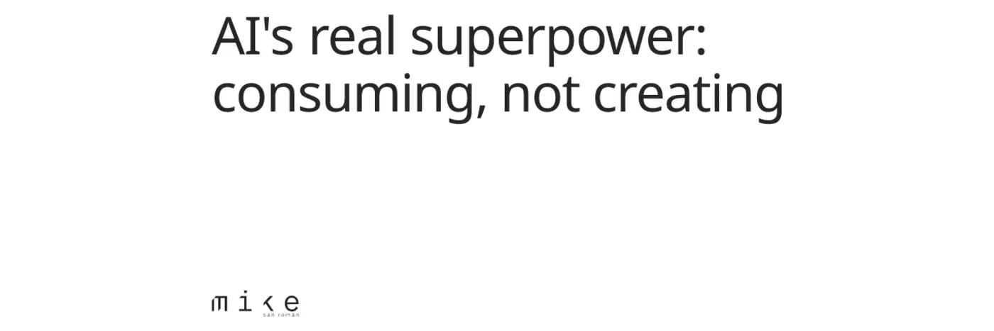 aix27s real superpower consuming not creating