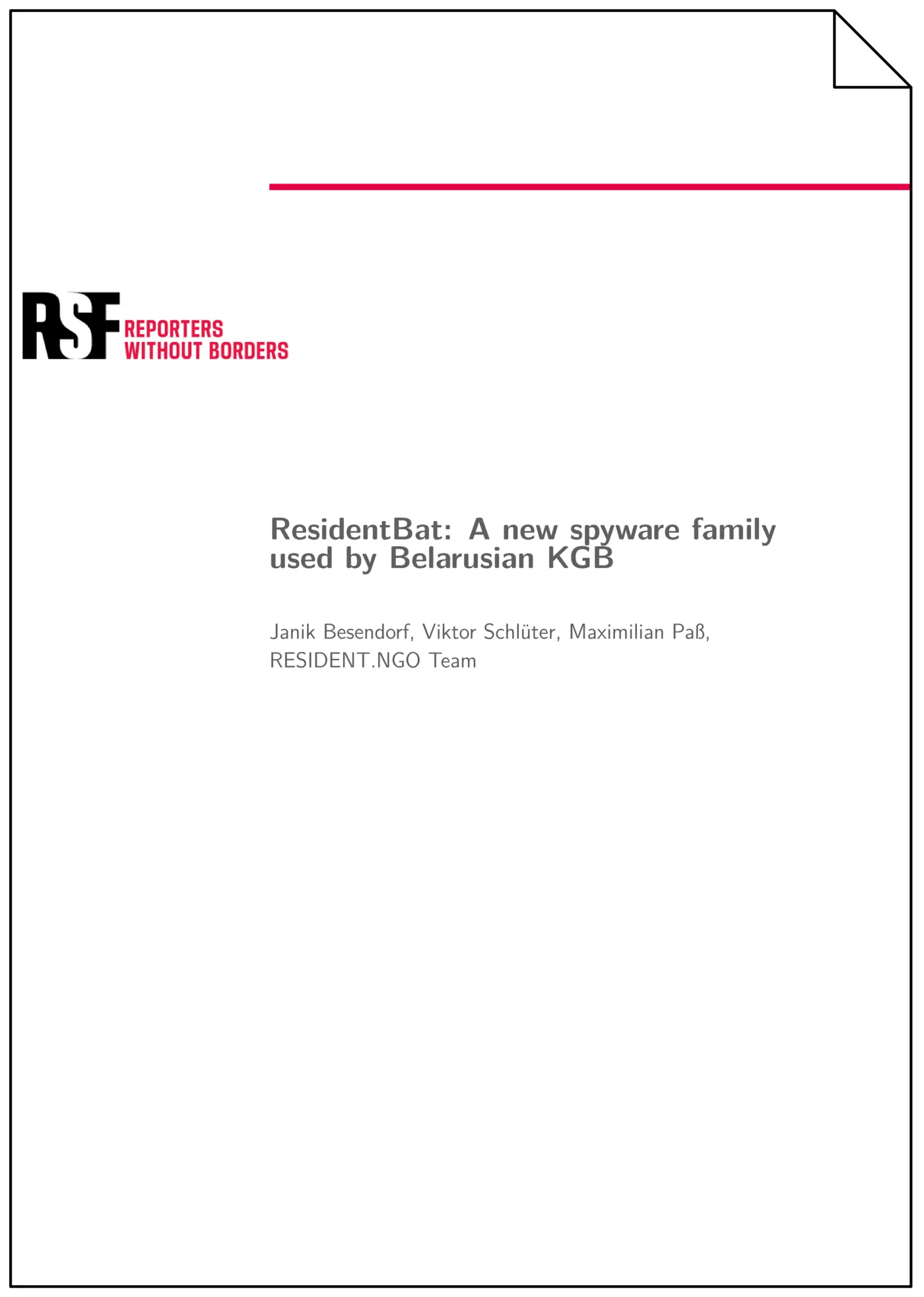 residentbat a new spyware family used by belarusian kgb pdf