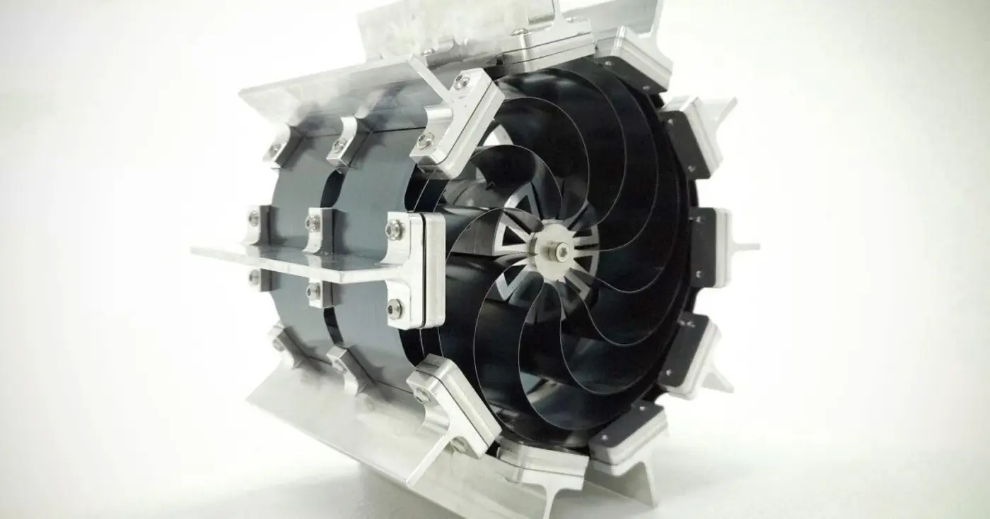 helical rover wheel balloons from 9 to 20 inches and survives fire