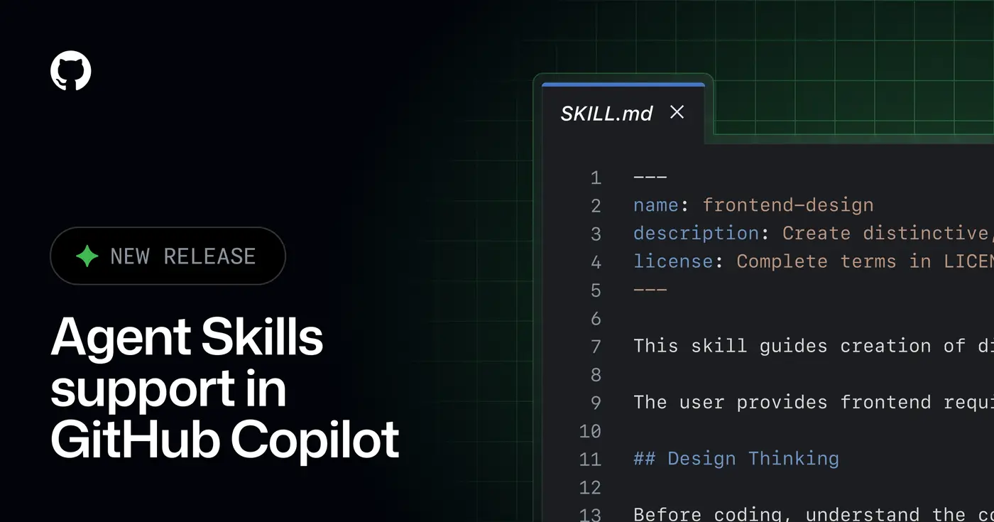 github copilot now supports agent skills