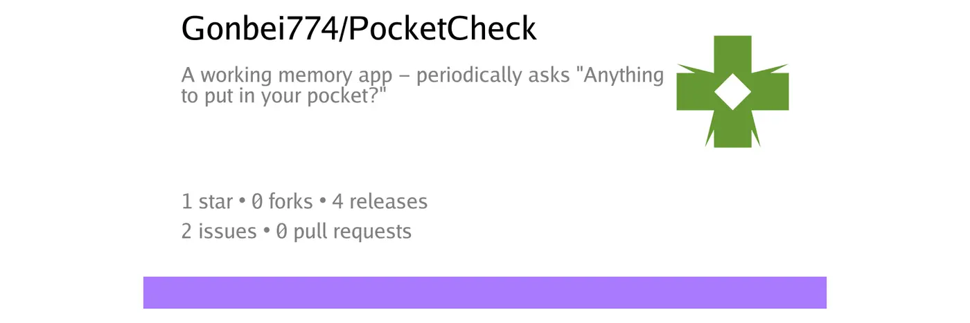 show hn pocketcheck a checklist for things not worth writing down