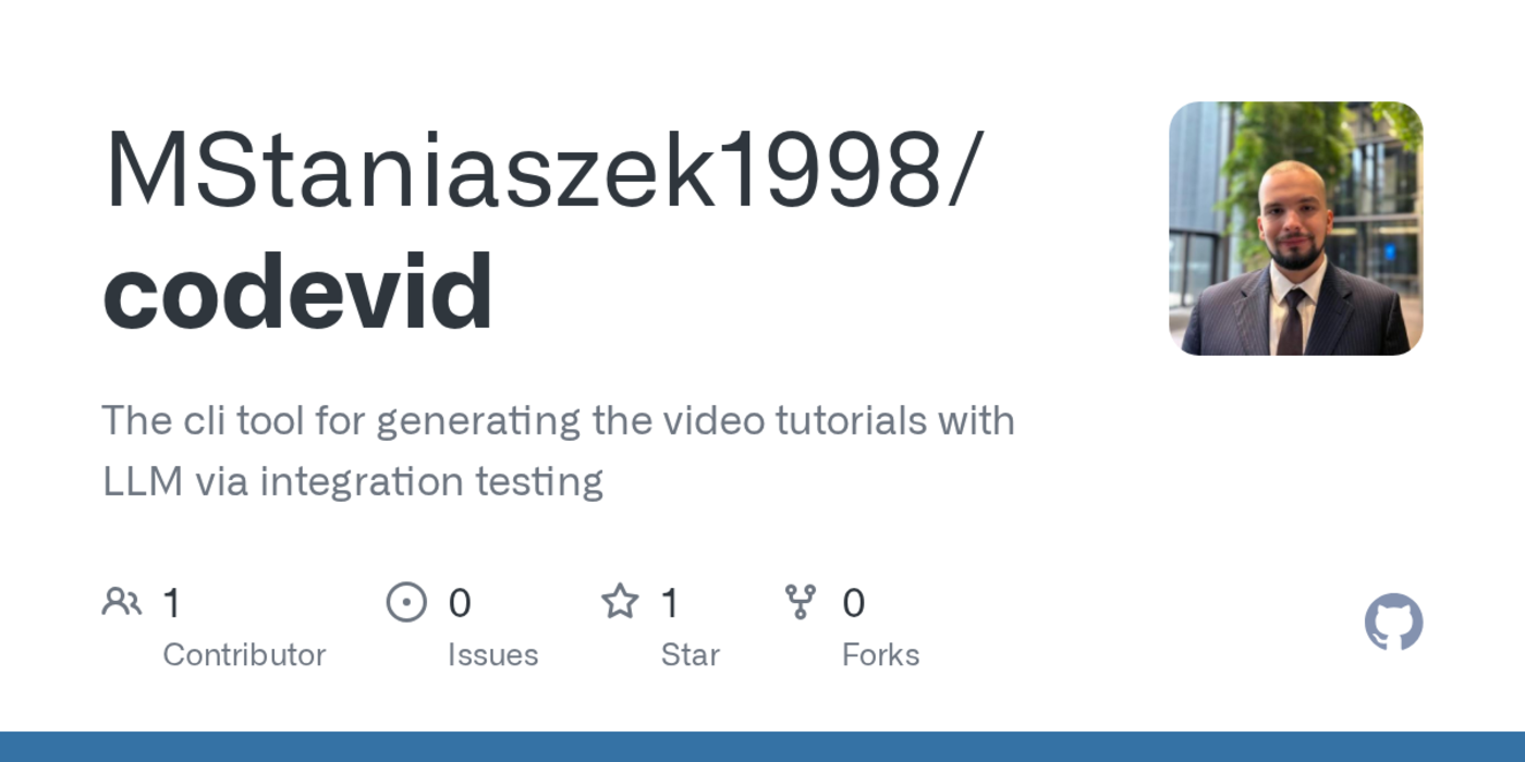 codevid make video tutorials from playwright tests