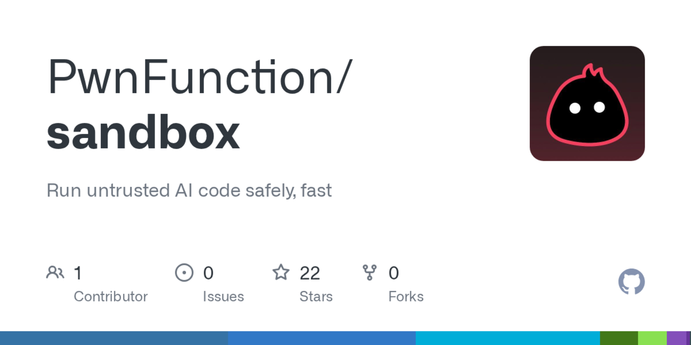 sandbox run untrusted ai code safely fast