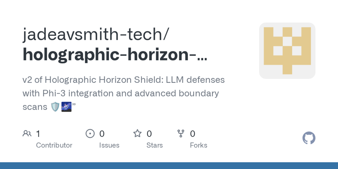 v2 of holographic horizon shield