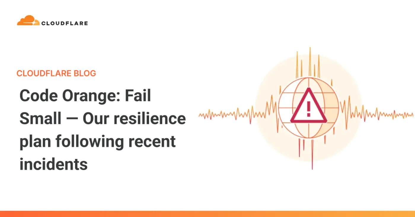 code orange fail small our resilience plan following recent incidents