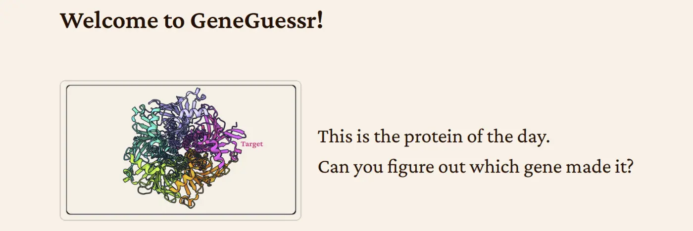 show hn geneguessr a daily biology web puzzle
