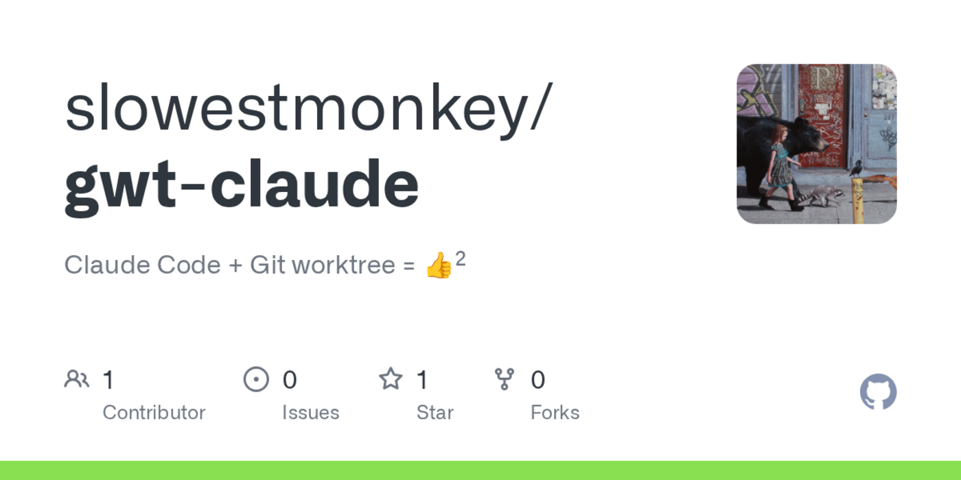 show hn gwtclaude parallel claude code sessions with git worktrees