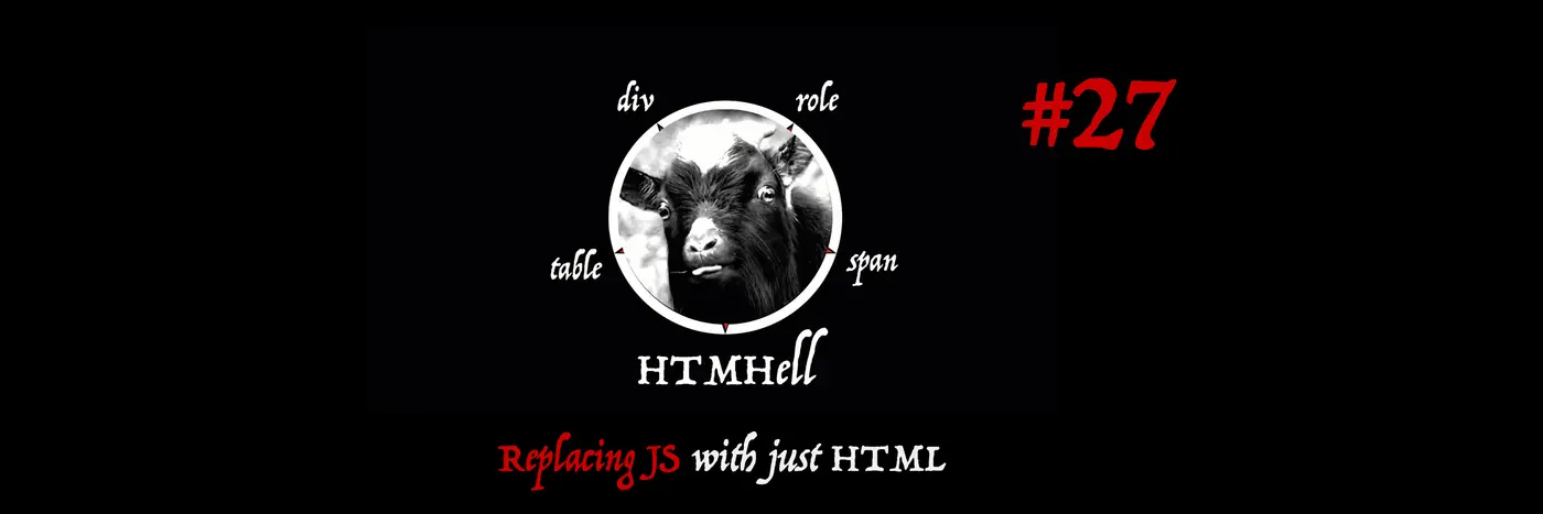 replacing javascript with just html