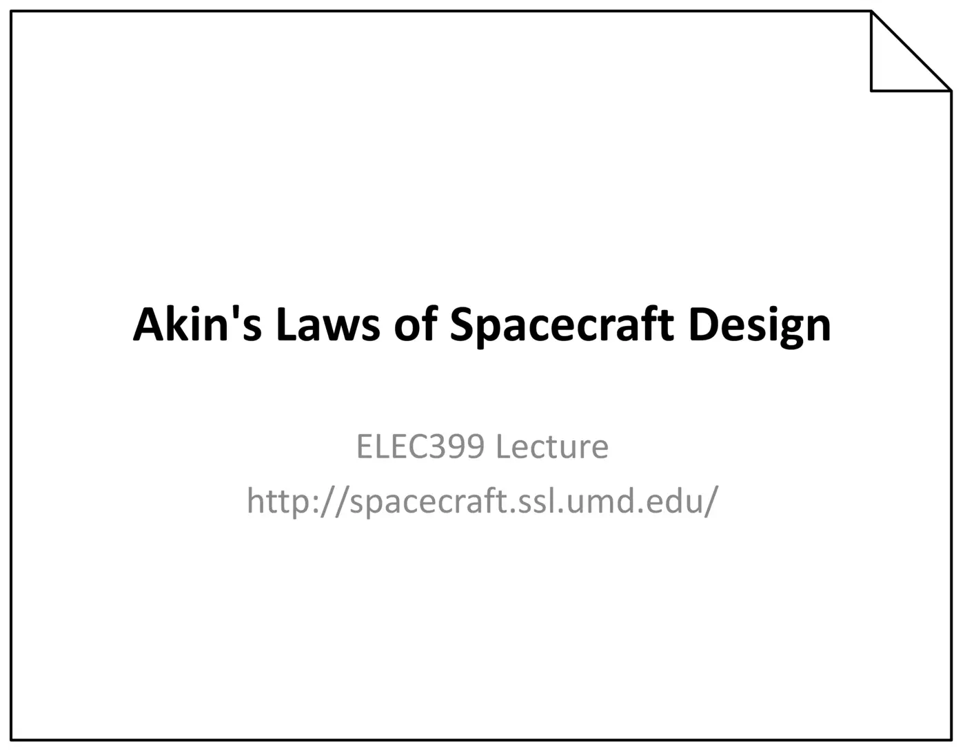 akinx27s laws of spacecraft design pdf