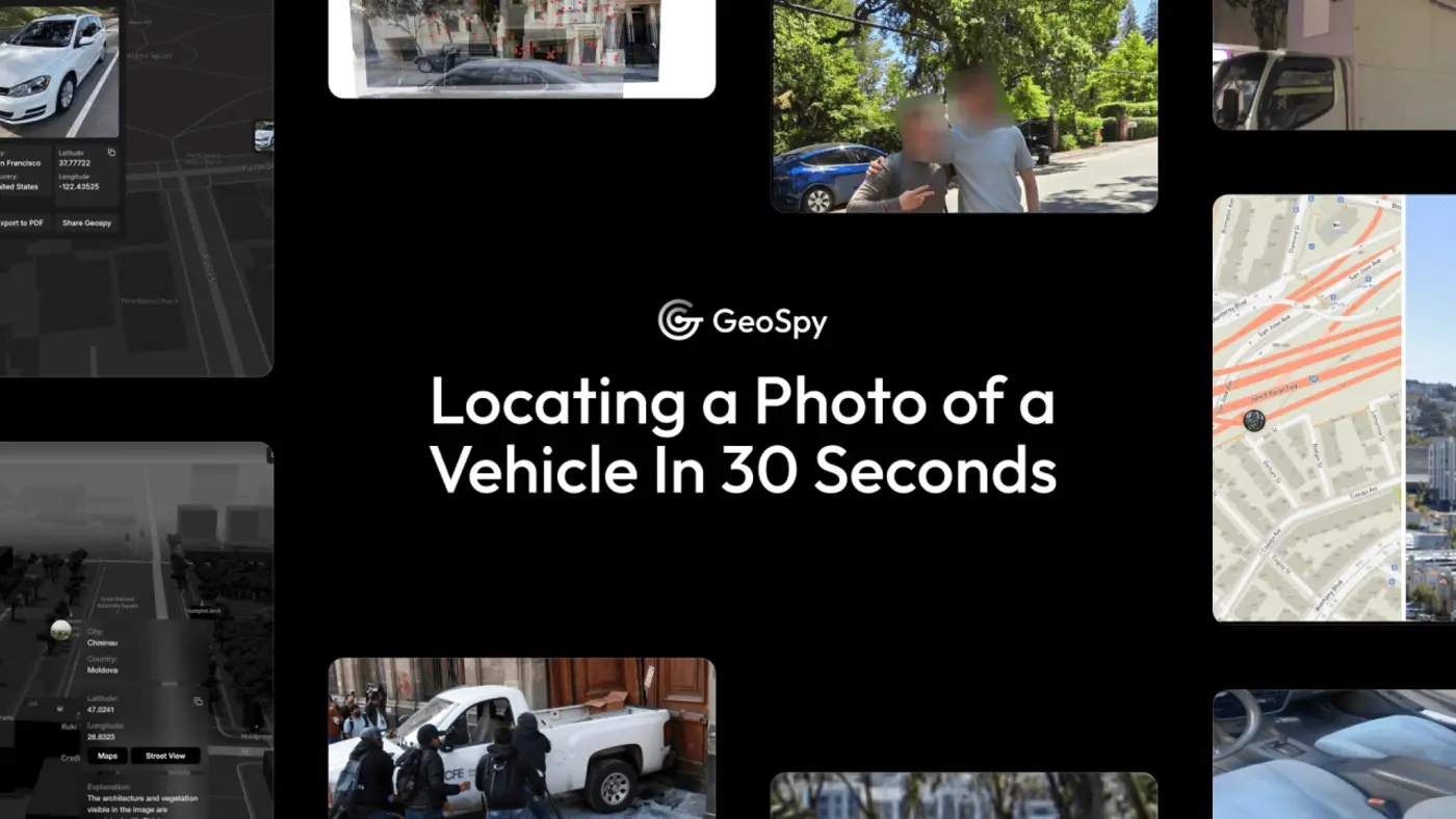 locating a photo of a vehicle in 30 seconds with geospy