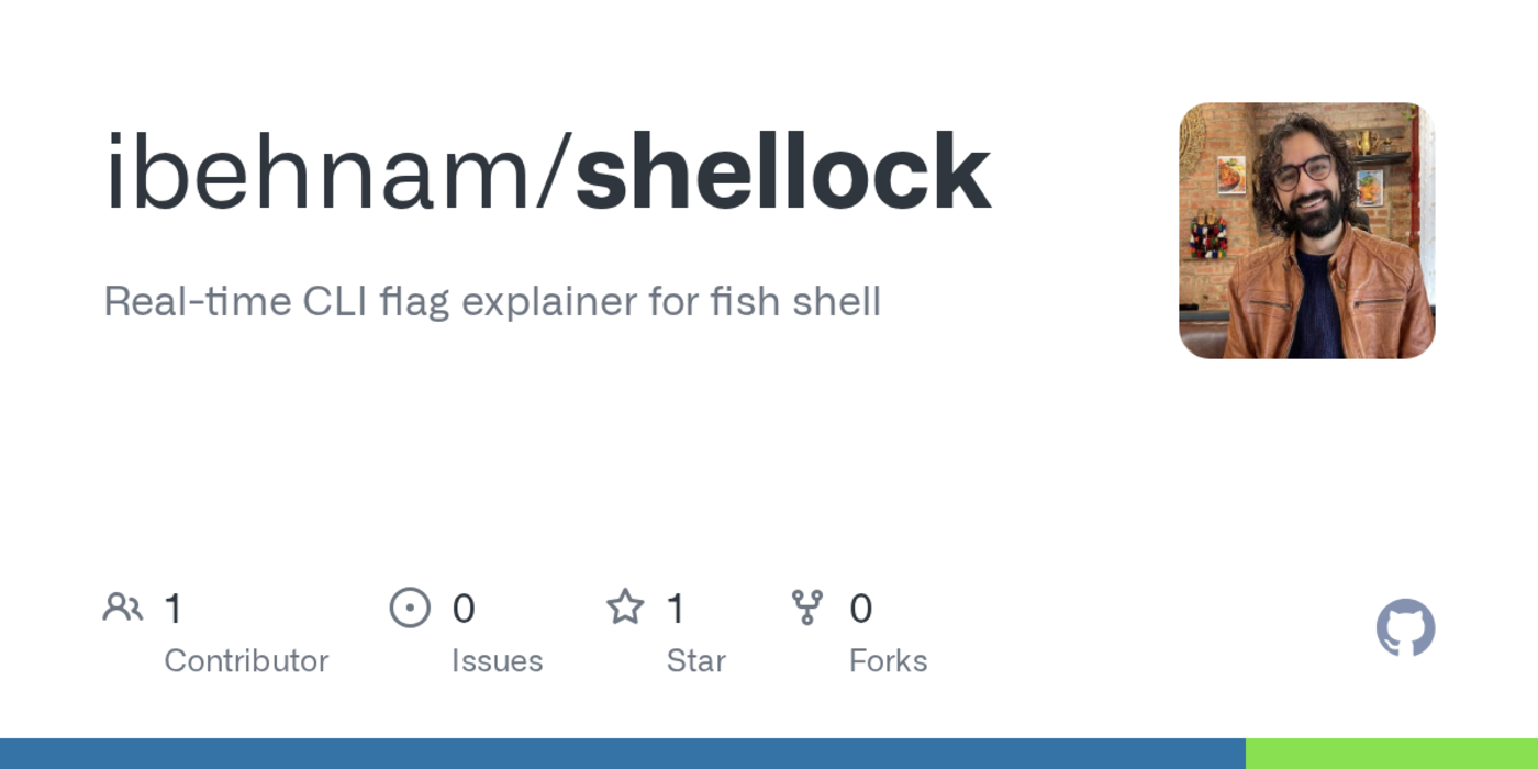 show hn shellock a realtime cli flag explainer for fish shell