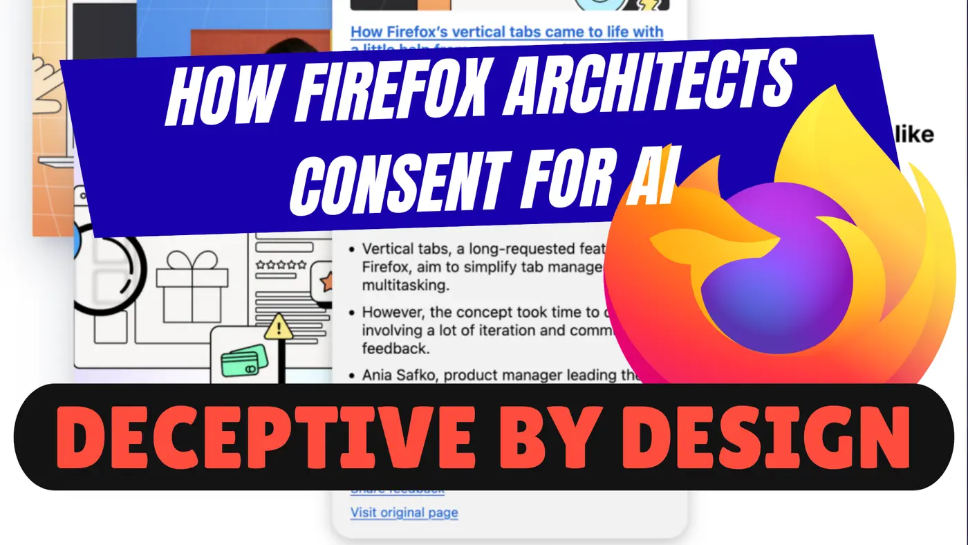 architecting consent for ai deceptive patterns in firefox link previews
