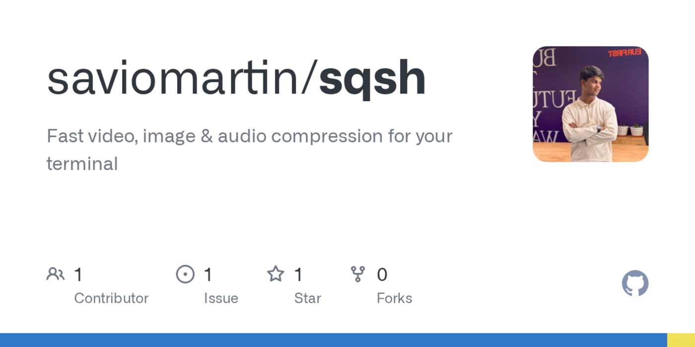 show hn fast media compression terminal app inspired by claude code